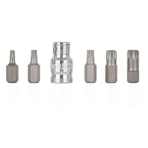 Screwdriver Bit Set GEKO SPLINE M5–M12, 6 pieces (10/100)