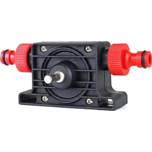 Drill-powered fluid pump Amio AMI-02653 — portable transfer pump for liquids, cordless drill attachment