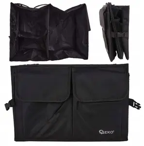 Car trunk organizer GEKO with compartments, model 50, foldable storage bag for vehicle boot