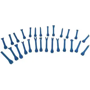 Upholstery Puller Set Silver 27 pcs (model 10271) for fabric and leather trim removal
