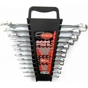 Combination wrench set Rockforce RF-5122MP — 12-piece set, metric open-end and boxed wrenches