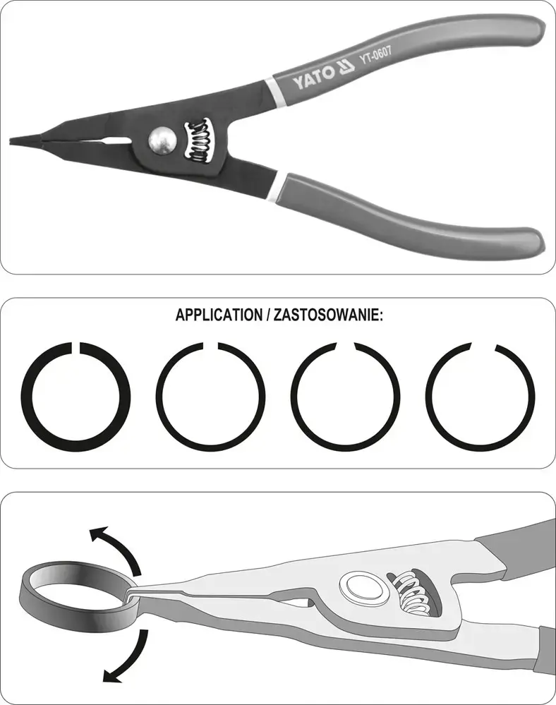 YATO YT-0607 plier 225 mm Photo 2