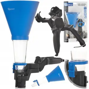 Engine Oil Funnel with Handle GEKO (20) – plastic pouring funnel for motor oil, spill‑reduction design