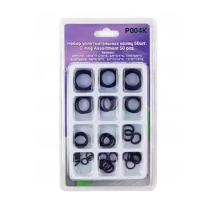 Rubber O-ring gasket set Kraft&Dele P004K — 50 pieces, assorted sizes
