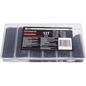 Heat Shrink Tubing Set Forcekraft FK-820 — 127 Pieces, Assorted Sizes