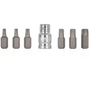 Set of 7 Torx screwdriver bits GEKO T25–T55 (sizes included)