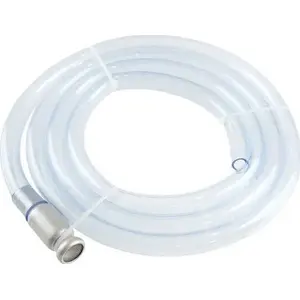 Fuel extraction hose with aluminum pump Amio AMI-02404 — manual siphon hose for transferring petrol and diesel