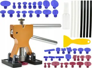 PDR Dent Removal Kit GEKO G02644 with 48 Pieces — puller tabs, glue gun accessories