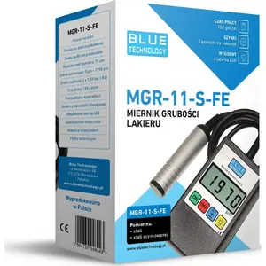 Krāsu biezuma mērītājs Blue Technology MGR-11-S-FE — pārklājuma mērīšana uz feromagnētiskām virsmām