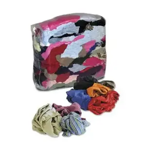Cotton wiping cloths, colored, 10 kg pack, No name