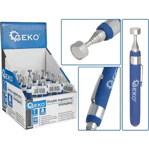 Magnetic Telescopic Grabber GEKO 2.25 kg pull, 62 cm length, display box packaging