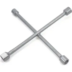 Cross wheel wrench Amio CWW-02 17/19/21/23 mm — four-way lug wrench