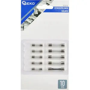 Fuse set GEKO G03616 — Glass cartridge fuses, 10 pieces