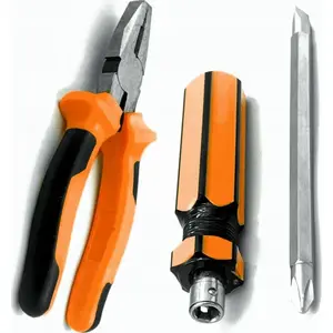 Isma combination pliers 165 mm model IS-48105-6 with free 2-in-1 screwdriver