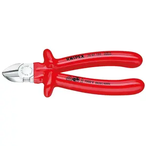 Бокорезы (диагональные клещи) Knipex 70 07 160, 160 мм, хромованадиевая сталь, пластиковые ручки