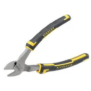 Кусачки диагональные STANLEY FATMAX 175 мм, хромированная сталь, скошенные, чёрно‑жёлтая рукоять