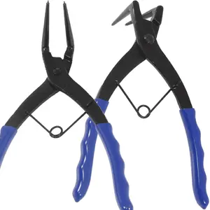 Long circlip pliers Silver model 10526 – long reach pliers for external/internal snap rings