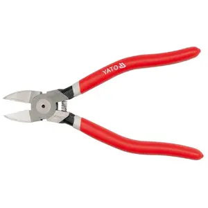 Diagonal-cutting pliers YATO YT-1952, 180 mm, PVC handles, red
