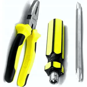 Combination pliers Isma 165 mm with free 2-in-1 screwdriver IS-48155-2