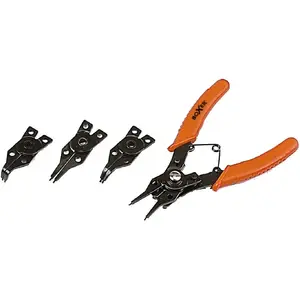Pliers BOXER 31598 locking pliers with 0/45/90° jaw positions, 4 interchangeable jaws