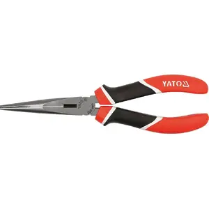 Needle-nose pliers YATO YT-1943, chromium-vanadium steel, 160 mm, PP/TPR handles