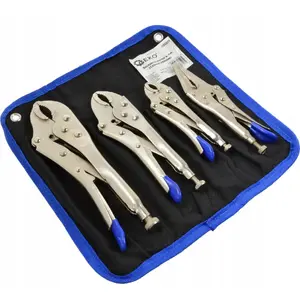 GEKO bench vise pliers set G10221 — 4 pieces (125 mm, 150 mm, 200 mm, 250 mm)