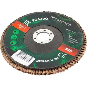 Flap Sanding Disc Rockforce RF-FD640Q 150x22.2 mm P40