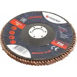 Grinding flap disc Forsage 150x22.2 mm P36 for angle grinder, abrasive flap wheel