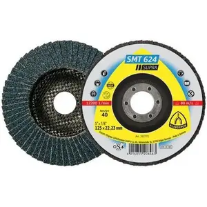 Slīpēšanas ziedu disks KLINGSPOR Supra 125 mm P80 (modelis 322775)