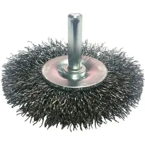Brush wheel Glob steel wire on 6 mm shank, diameter 65 mm