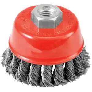 Чашечная щетка AWTools AW40538 65 мм, скрученная проволока, резьба M14