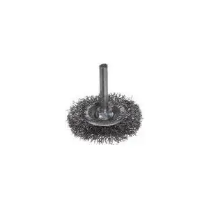 Disc brush with shank Szczotpol 001-ASA — abrasive disc brush for rotary tools