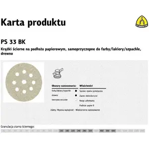 Шлифовальный лепестковый круг KLINGSPOR PS33CK GLS38 225 мм зерно 60 (S833CK60)