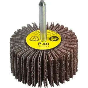 Шлифовальный лепестковый диск KLINGSPOR KM 613 60×30×6 мм зерно P100 (MPN 13053)