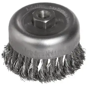 Rotary cup wire brush Szczotpol 60 mm twisted wire, thread M14