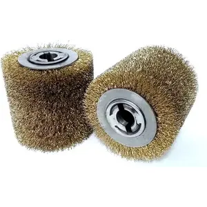 Brush for wood distressing Glob GLOB-SZ-DRUT brass wire 100 x 100 x 19 mm