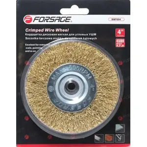 Brush wheel (soft) for angle grinders Forsage 100 mm F-BWF004