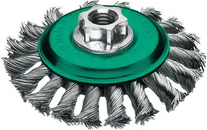 Wire Cup Brush Aptel M14 115×12 mm Stainless Steel Twisted 0.5–1 pcs