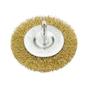Wire cup brush Verto 75 mm with shank 56320 — steel wire, rotary cleaning accessory