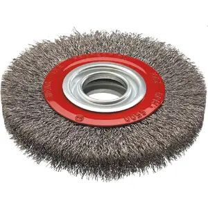 Wire cup brush GRAPHITE 125×20 mm INOX 57H592 for surface cleaning and rust removal