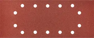 Sandpaper sheets GRAPHITE 115 x 280 mm K240, 5 pcs with dust holes