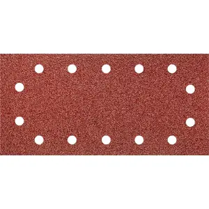 Шлифовальные листы на липучке GRAPHITE 115 x 230 мм K40 с отверстиями для пыли, 5 шт.