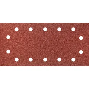 Шлифовальные листы на липучке GRAPHITE 115 x 230 мм K60, 5 шт., с отверстиями