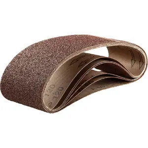 Abrasive Belts Verto set 75 x 533 mm K60 K80x2 K100x2 K120 (6 pcs)