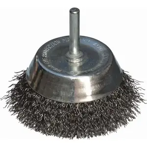 End brush Abraboro AB99420027 — 75 mm, crimped wire, arbor shank