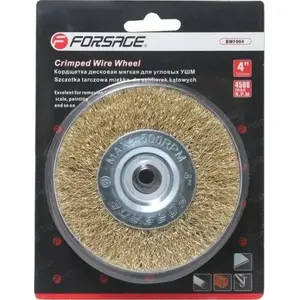 Brush disc Forsage F-BWF006 150 mm soft angled for grinders
