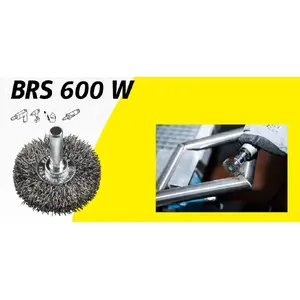 Wire Cup Brush KLINGSPOR K.SZCZOTKA 60 mm, shank for rotary tools, wavy wire filaments