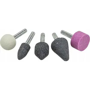 Abrasive Stone Set PARTNER PA-SK-108, 5 pieces, 6 mm shank