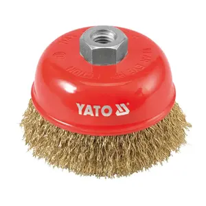 Pre-polishing brush YATO YT-4766, rotary tool accessory, 10 cm diameter, max 8,500 RPM