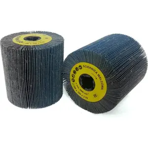 Flap Grinding Wheel Cylindrical, Glob GLOB-SLW-10019-P080-CYRKON, cloth, grit P80, 100×100×19 mm